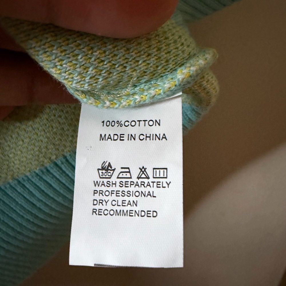 Golf Wang Flower Sweater Vest Blue Daisy Knit Size L - Picture 5 of 6